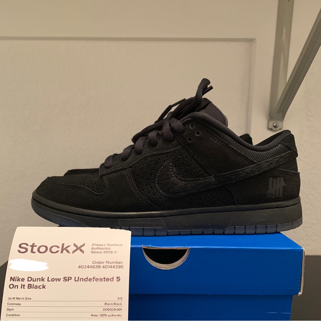 Undefeated(Black) Dunks